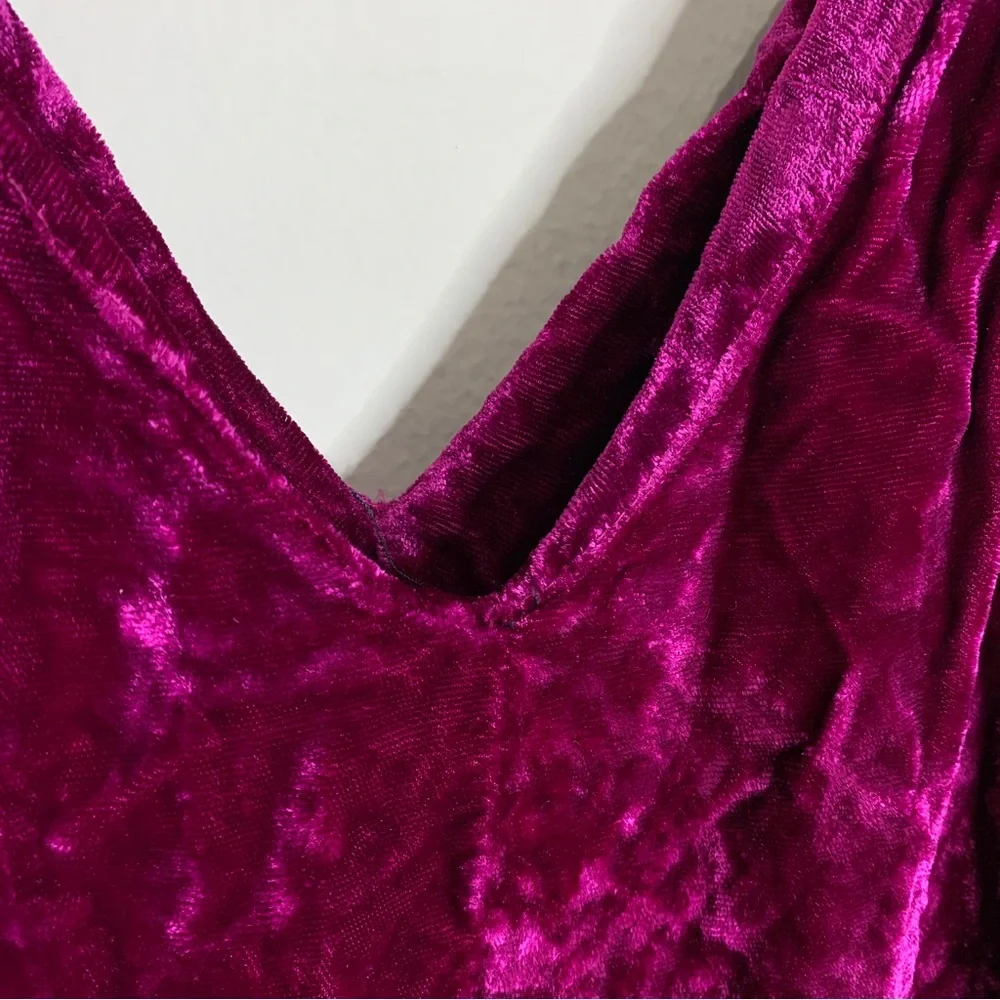 Vintage Betsey Johnson Punk Label Crushed Velvet Dress - Picture 3 of 9
